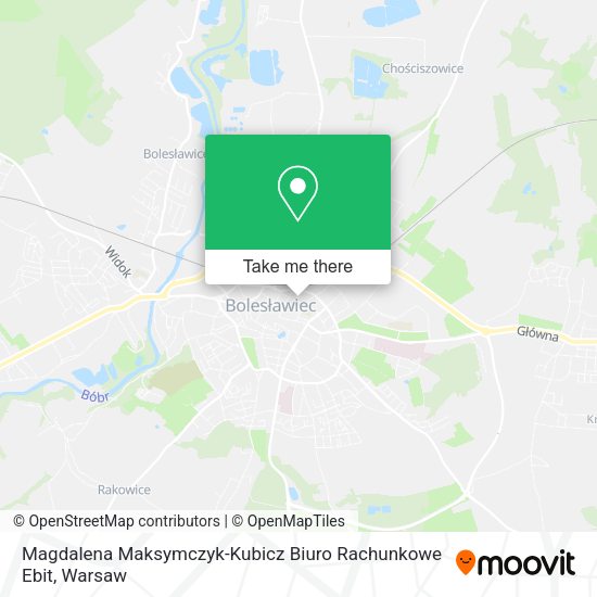 Magdalena Maksymczyk-Kubicz Biuro Rachunkowe Ebit map