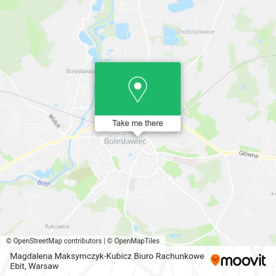 Карта Magdalena Maksymczyk-Kubicz Biuro Rachunkowe Ebit