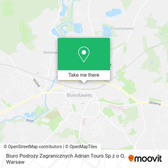 Карта Biuro Podrozy Zagranicznych Adrian Tours Sp z o O