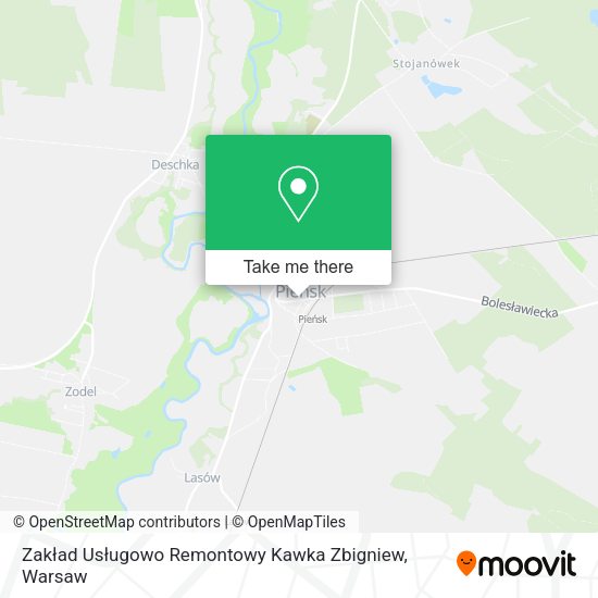 Zakład Usługowo Remontowy Kawka Zbigniew map