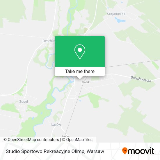 Studio Sportowo Rekreacyjne Olimp map