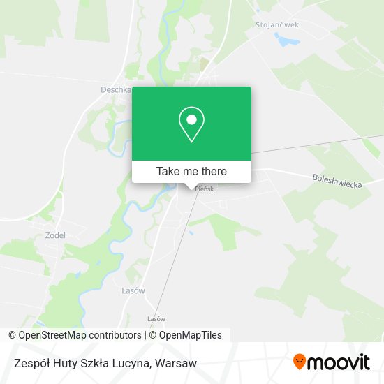 Zespół Huty Szkła Lucyna map