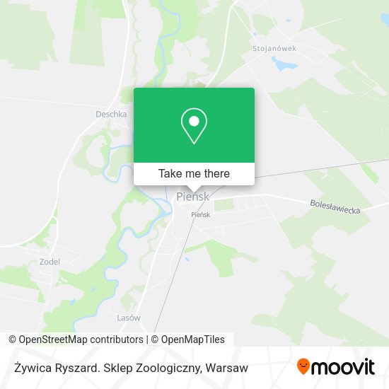 Żywica Ryszard. Sklep Zoologiczny map