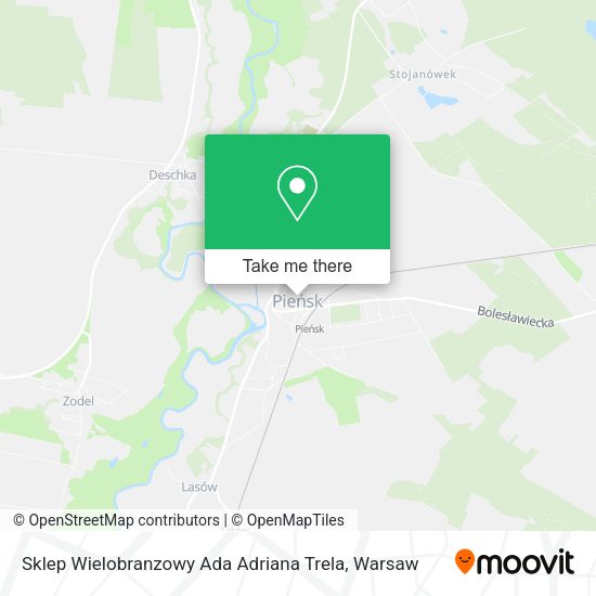 Sklep Wielobranzowy Ada Adriana Trela map