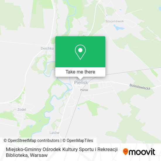 Miejsko-Gminny Ośrodek Kultury Sportu i Rekreacji Biblioteka map