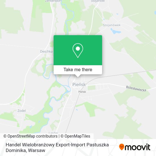 Карта Handel Wielobranżowy Export-Import Pastuszka Dominika