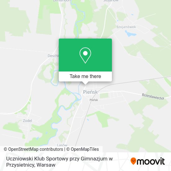 Uczniowski Klub Sportowy przy Gimnazjum w Przysietnicy map