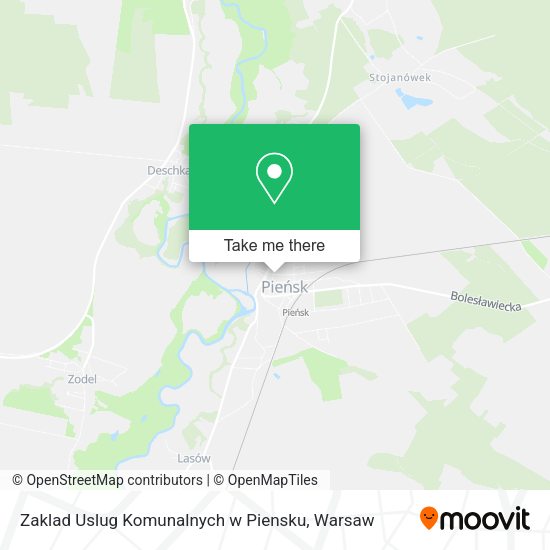 Zaklad Uslug Komunalnych w Piensku map