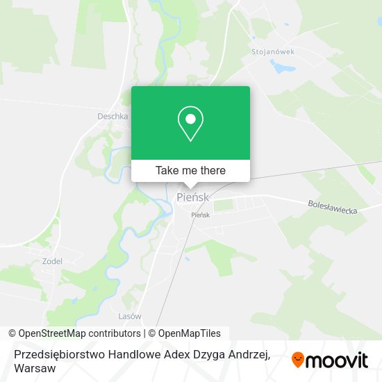 Przedsiębiorstwo Handlowe Adex Dzyga Andrzej map