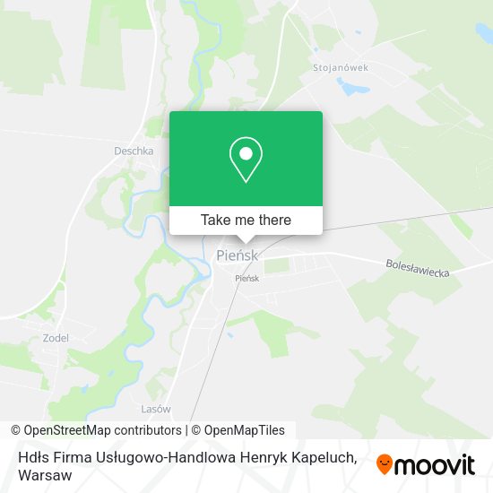 Hdłs Firma Usługowo-Handlowa Henryk Kapeluch map