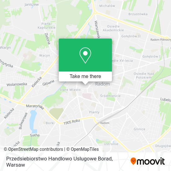 Przedsiebiorstwo Handlowo Uslugowe Borad map