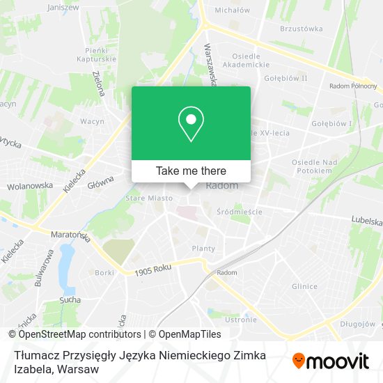 Tłumacz Przysięgły Języka Niemieckiego Zimka Izabela map