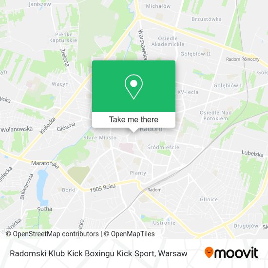 Radomski Klub Kick Boxingu Kick Sport map