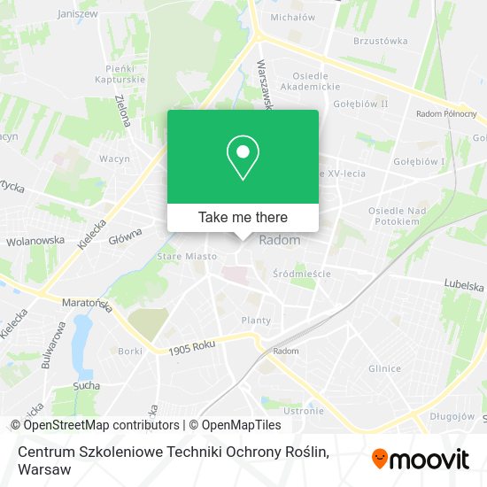 Centrum Szkoleniowe Techniki Ochrony Roślin map