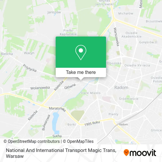 Карта National And International Transport Magic Trans