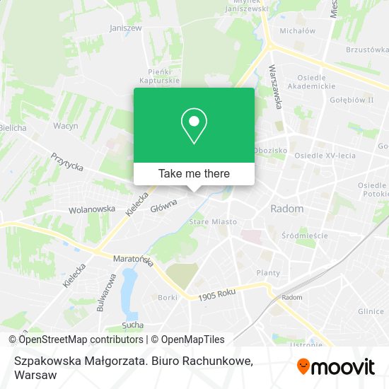 Szpakowska Małgorzata. Biuro Rachunkowe map