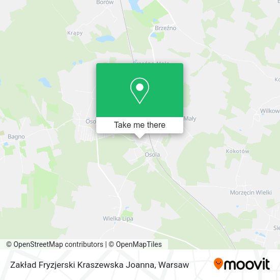 Zakład Fryzjerski Kraszewska Joanna map