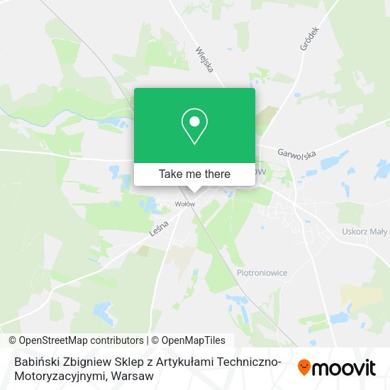 Babiński Zbigniew Sklep z Artykułami Techniczno-Motoryzacyjnymi map