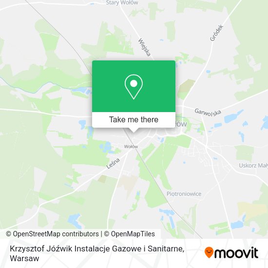 Krzysztof Jóźwik Instalacje Gazowe i Sanitarne map