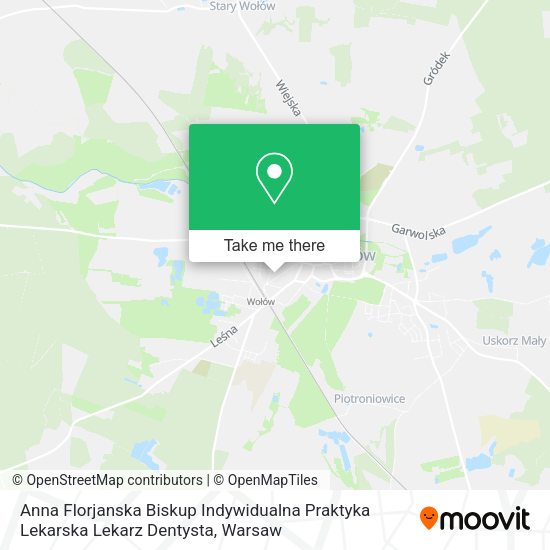 Anna Florjanska Biskup Indywidualna Praktyka Lekarska Lekarz Dentysta map