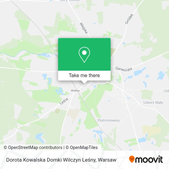 Dorota Kowalska Domki Wilczyn Leśny map