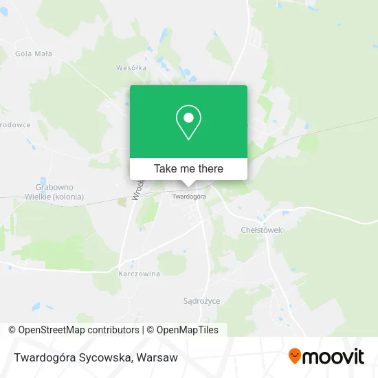 Карта Twardogóra Sycowska