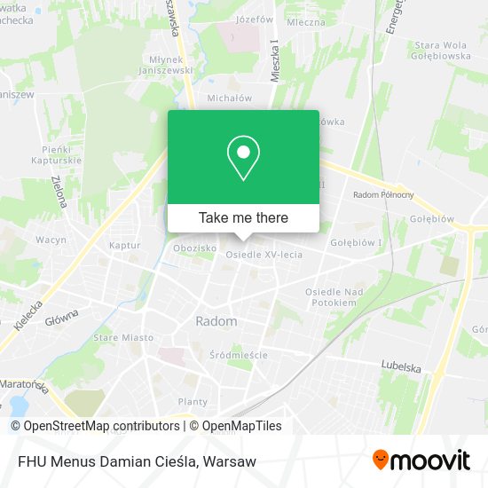 FHU Menus Damian Cieśla map