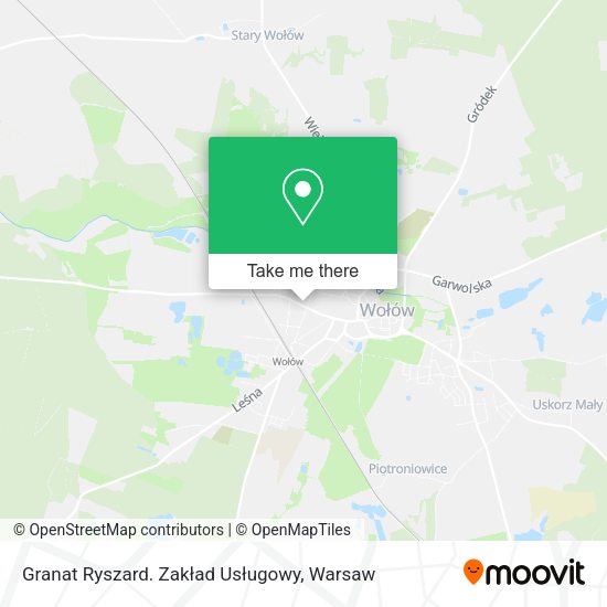 Granat Ryszard. Zakład Usługowy map