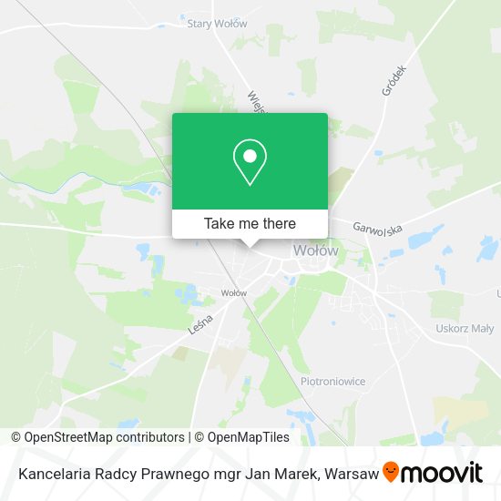 Kancelaria Radcy Prawnego mgr Jan Marek map