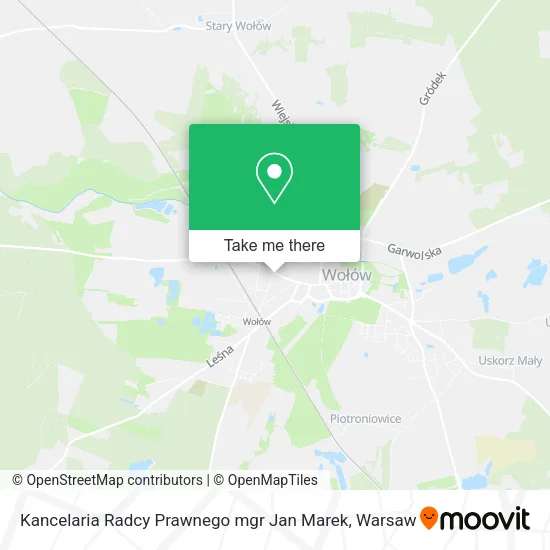 Карта Kancelaria Radcy Prawnego mgr Jan Marek