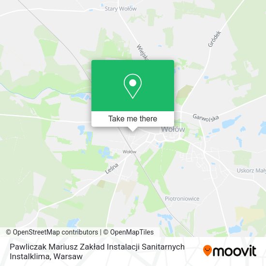 Pawliczak Mariusz Zakład Instalacji Sanitarnych Instalklima map