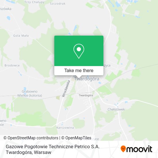 Gazowe Pogotowie Techniczne Petrico S.A. Twardogóra map