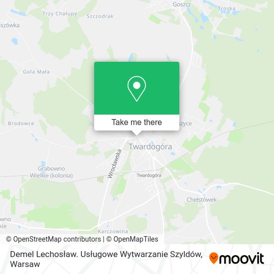 Demel Lechosław. Usługowe Wytwarzanie Szyldów map