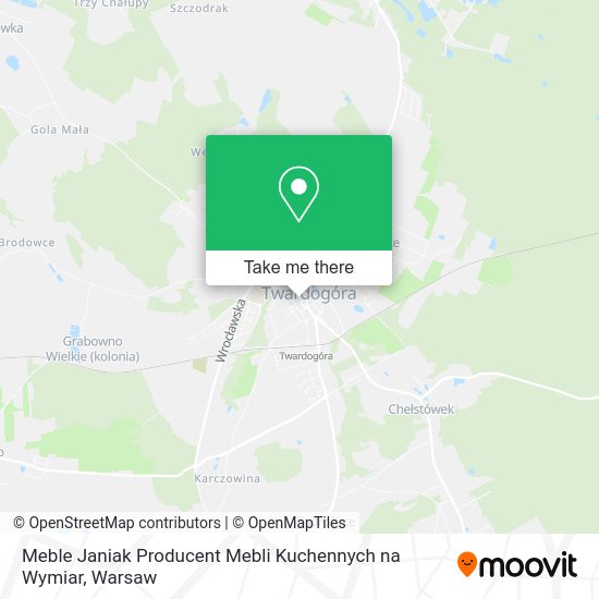 Meble Janiak Producent Mebli Kuchennych na Wymiar map