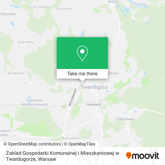 Zaklad Gospodarki Komunalnej i Mieszkaniowej w Twardogorze map