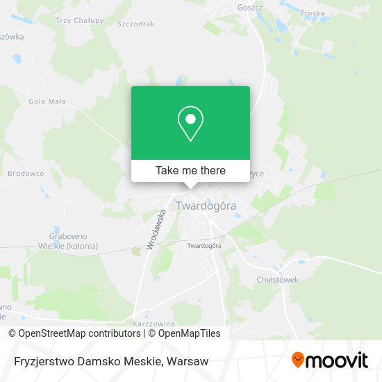 Карта Fryzjerstwo Damsko Meskie