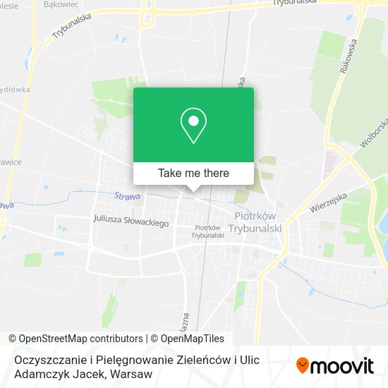 Oczyszczanie i Pielęgnowanie Zieleńców i Ulic Adamczyk Jacek map