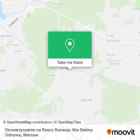 Stowarzyszenie na Rzecz Rozwoju Wsi Bieliny Odnowa map