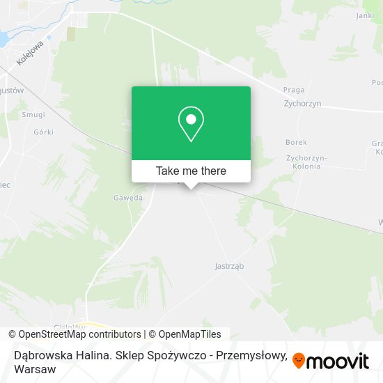 Dąbrowska Halina. Sklep Spożywczo - Przemysłowy map