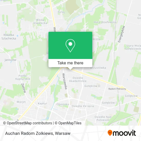 Карта Auchan Radom Zolkiews