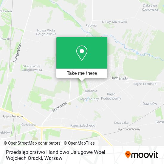 Przedsiębiorstwo Handlowo Usługowe Woel Wojciech Oracki map