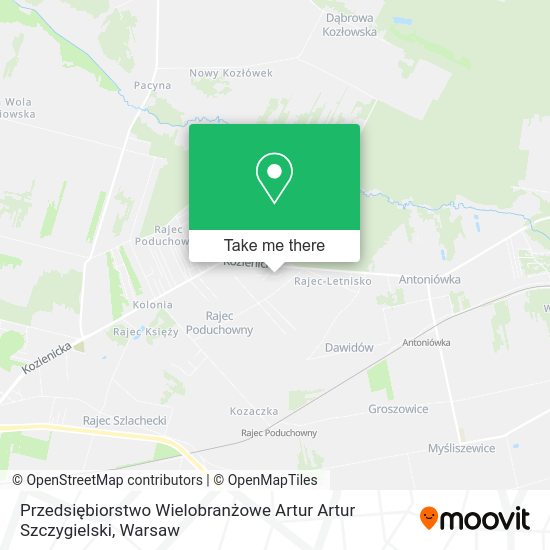 Przedsiębiorstwo Wielobranżowe Artur Artur Szczygielski map