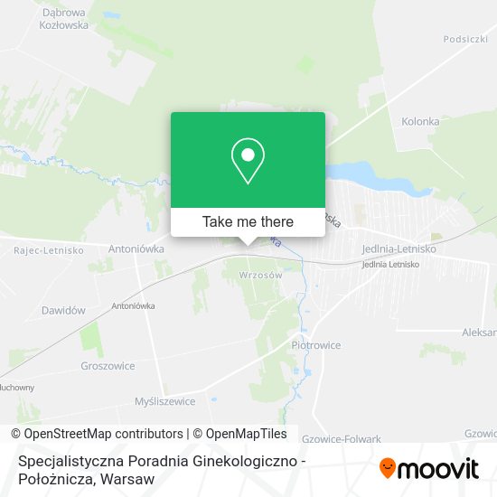 Specjalistyczna Poradnia Ginekologiczno - Położnicza map