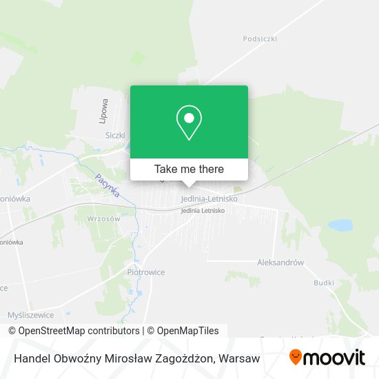 Handel Obwoźny Mirosław Zagożdżon map