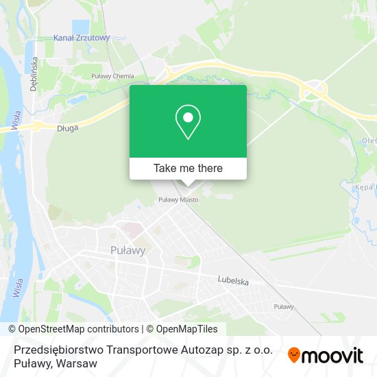 Przedsiębiorstwo Transportowe Autozap sp. z o.o. Puławy map