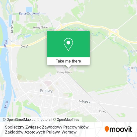 Społeczny Związek Zawodowy Pracowników Zakładów Azotowych Puławy map