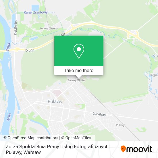 Zorza Spółdzielnia Pracy Usług Fotograficznych Puławy map