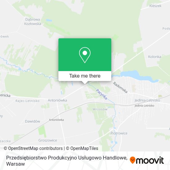 Przedsiębiorstwo Produkcyjno Usługowo Handlowe map