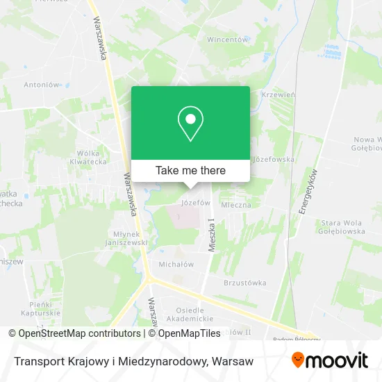 Карта Transport Krajowy i Miedzynarodowy