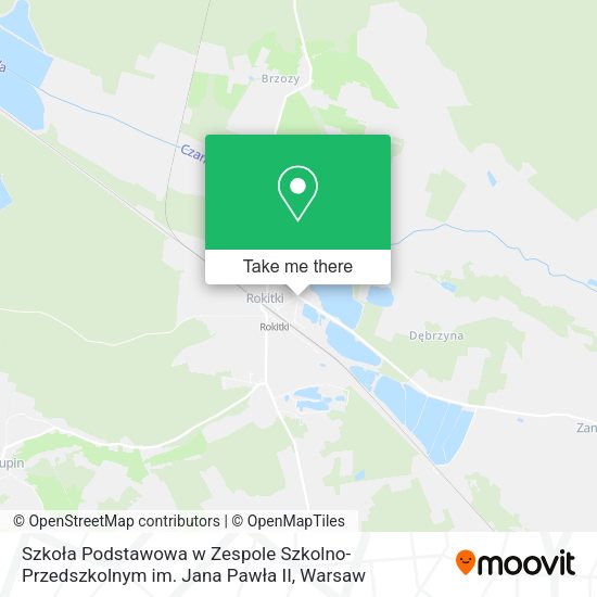 Szkoła Podstawowa w Zespole Szkolno-Przedszkolnym im. Jana Pawła II map